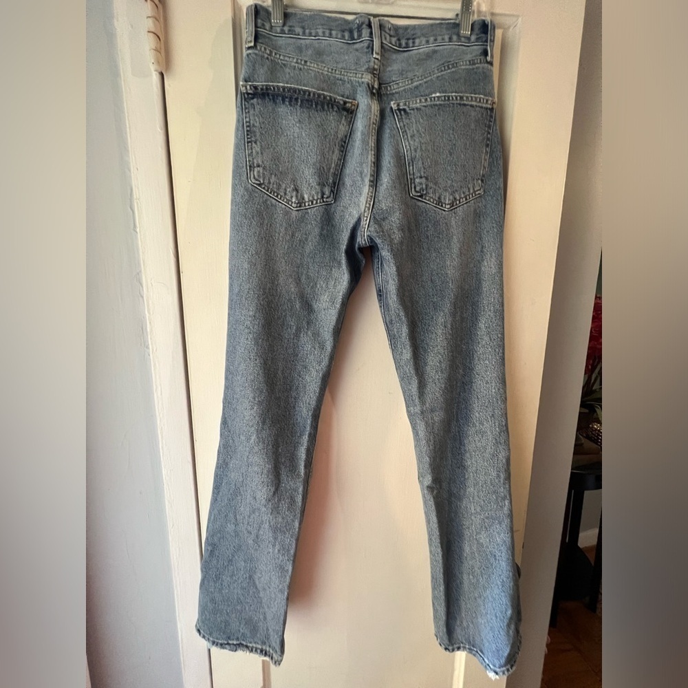 AGOLDE Lana High-Rise Vintage Straight-Leg Jeans in Backdrop 26 - Picture 3 of 9
